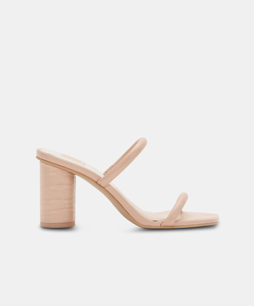NOLES Heels Cream Stella | Women's Chunky Round Heels– Dolce Vita 6588350890050