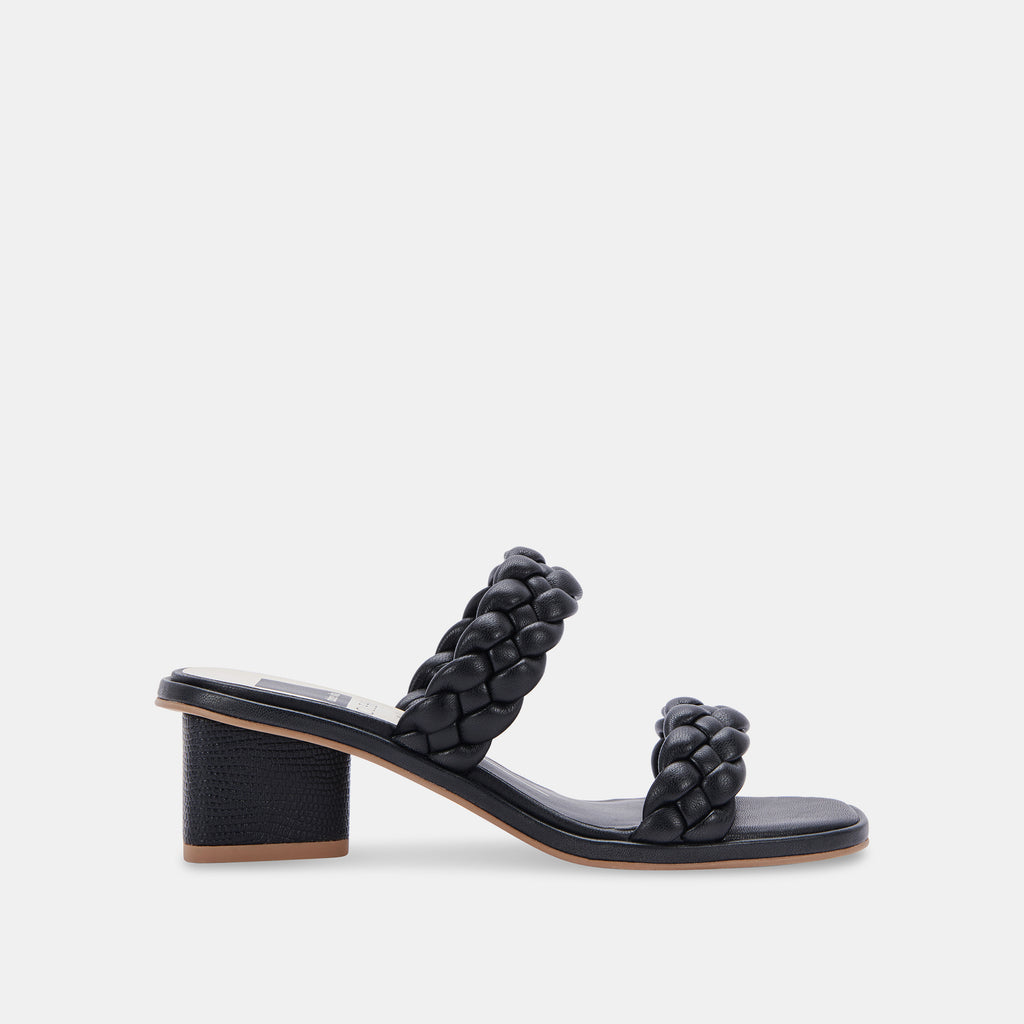 RONIN Sandals Black Stella | Braided Black Sandals– Dolce Vita 6707429474370