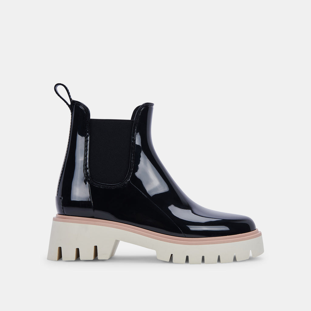 THUNDR H2O BOOTS BLACK PATENT STELLA– Dolce Vita 6774693068866