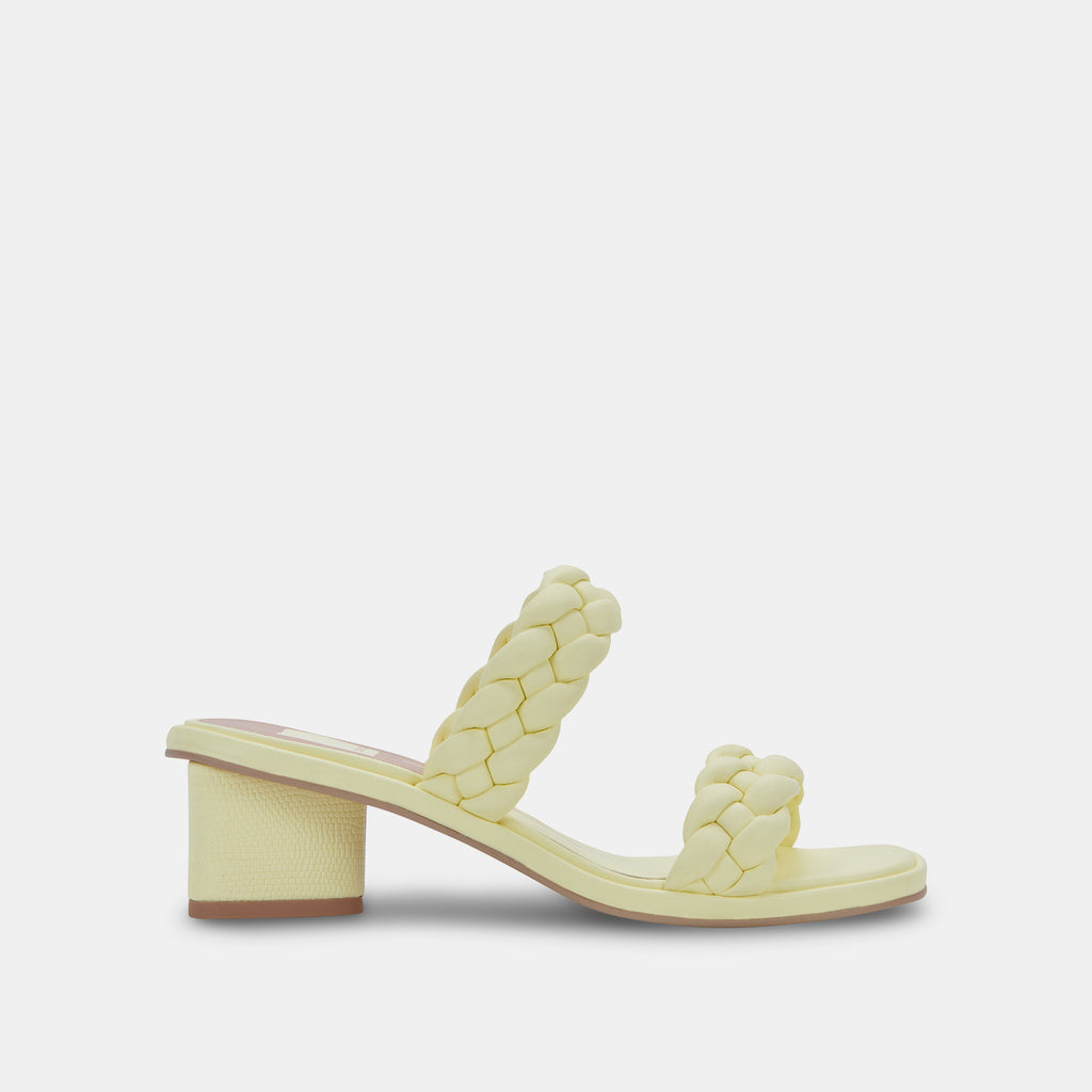 RONIN Sandals Lemon Cream Stella | Braided Lemon Cream Sandals– Dolce Vita 6866100191298