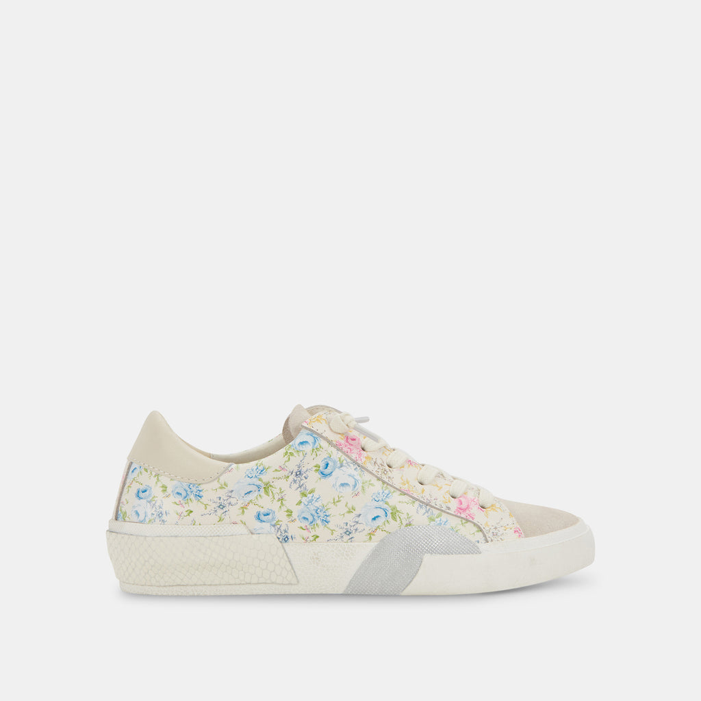 ZINA SNEAKERS BLUE FLORAL LEATHER– Dolce Vita 6875564933186