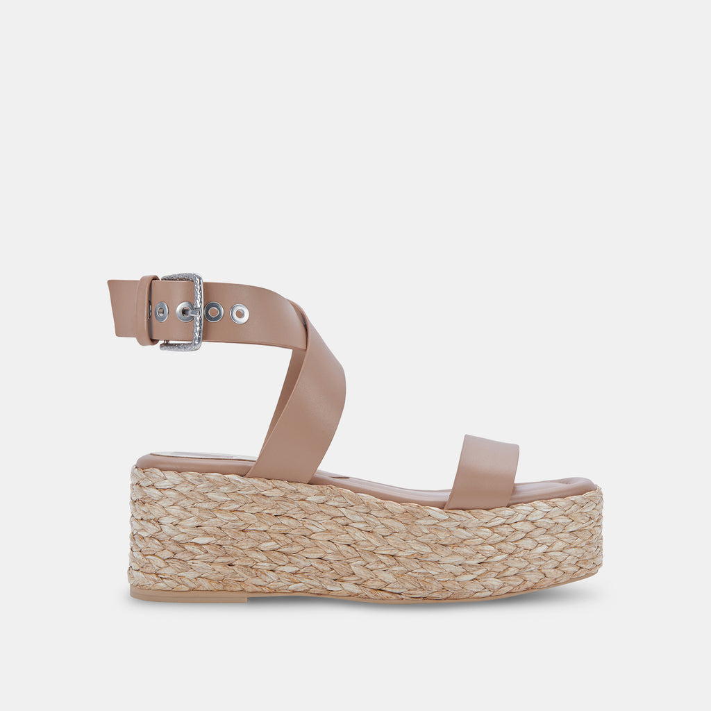 CANNES Platform Sandals Cafe Leather | Cafe Leather Platform Sandals– Dolce Vita 6880269336642