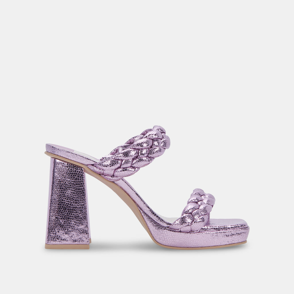 ASHBY Platform Heels Lilac Crackled Stella | Lilac Stella Heeled Sandals– Dolce Vita 6887435665474