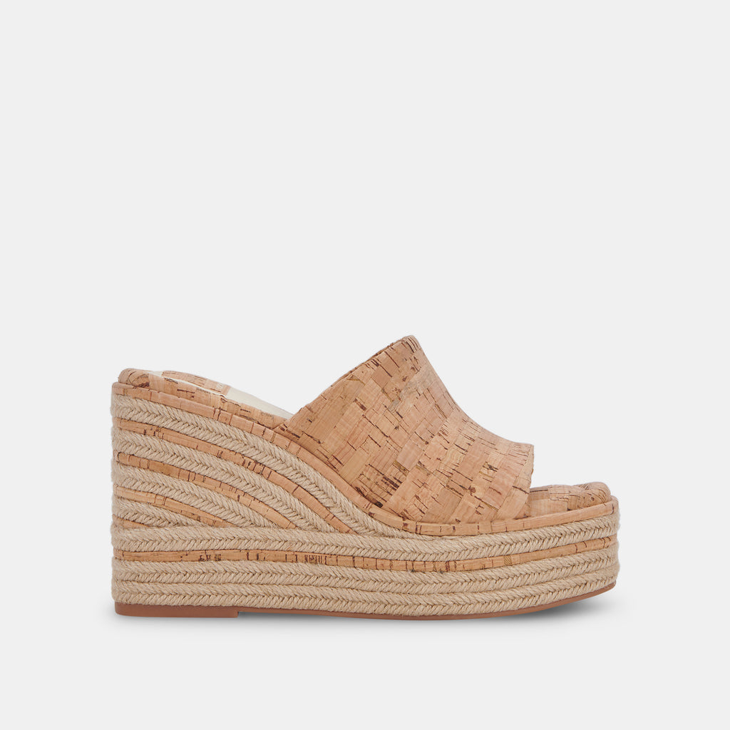 ELARIA Wedges Natural Cork | Natural Cork Wedge Sandals– Dolce Vita 6897862639682