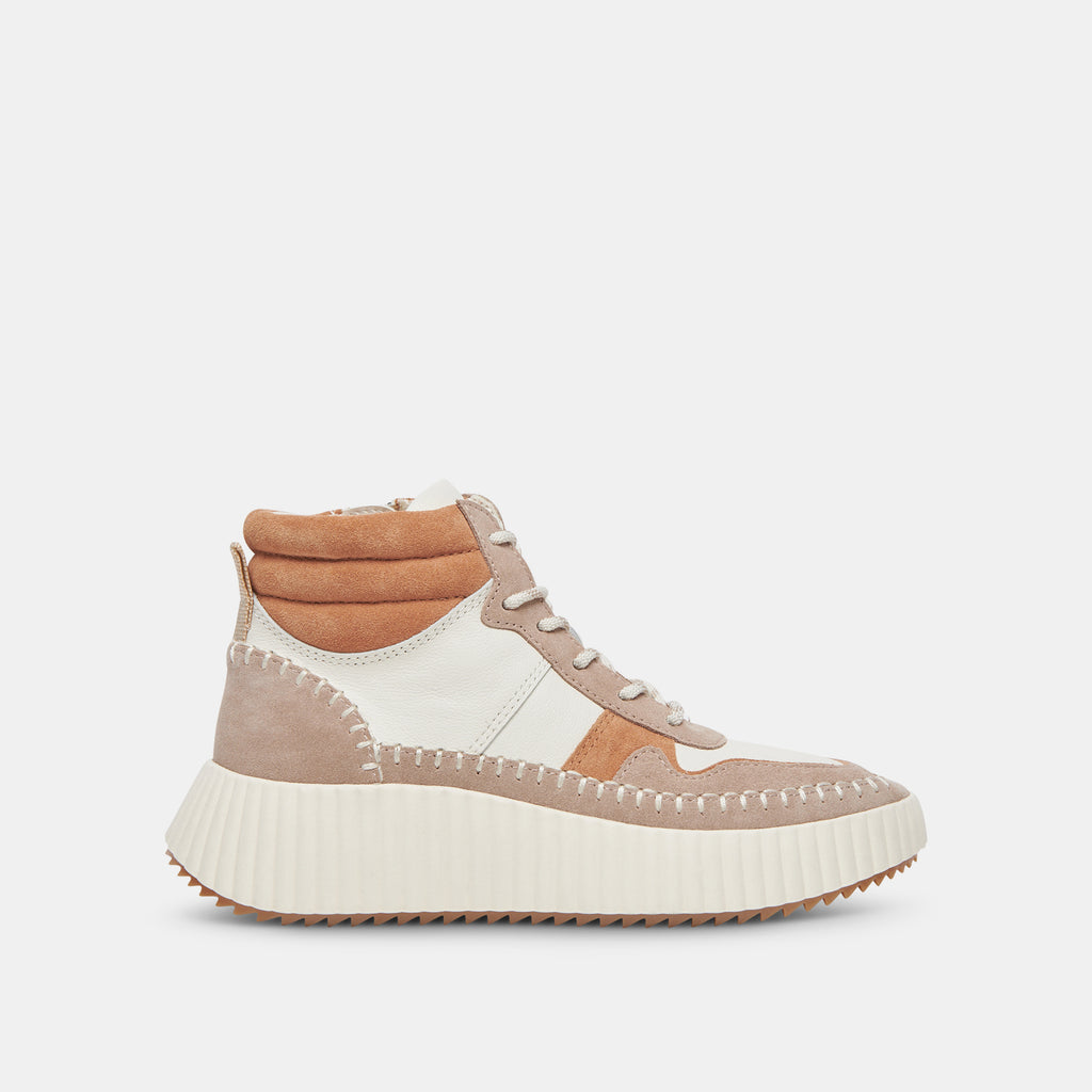 Daley Sneakers Taupe Multi Suede | Taupe High Top Sneakers– Dolce Vita 6908073836610