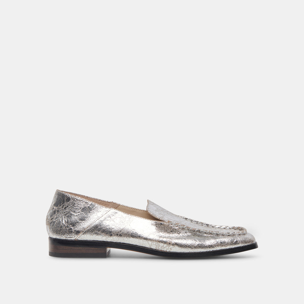 BENY FLATS SILVER DISTRESSED LEATHER– Dolce Vita 6914235793474