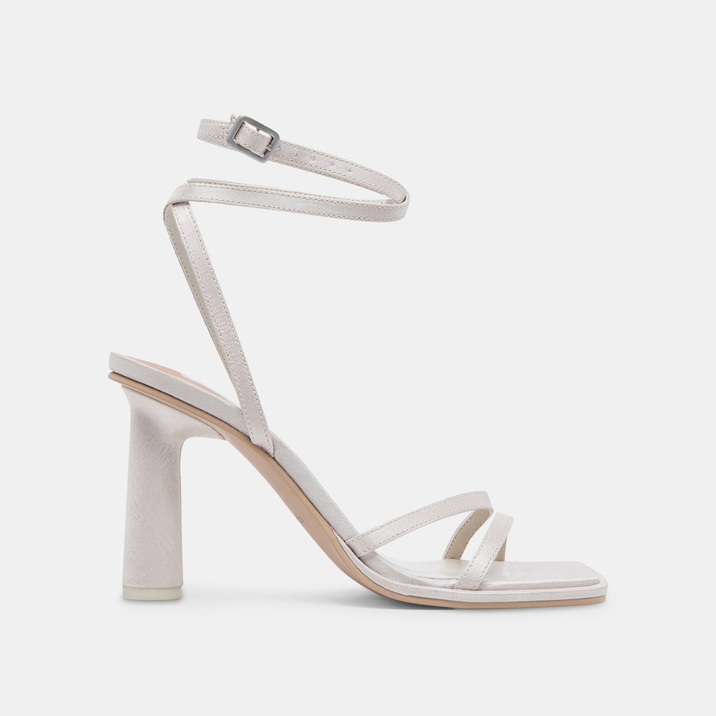 DISERE Heels Off White Satin | Designer White Satin Heels– Dolce Vita 6915497754690