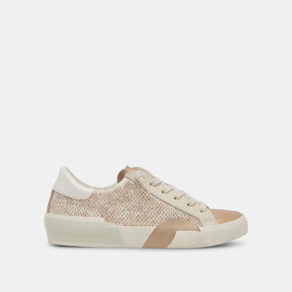 ZINA SNEAKERS SAND EMBOSSED LEATHER– Dolce Vita 6916127129666