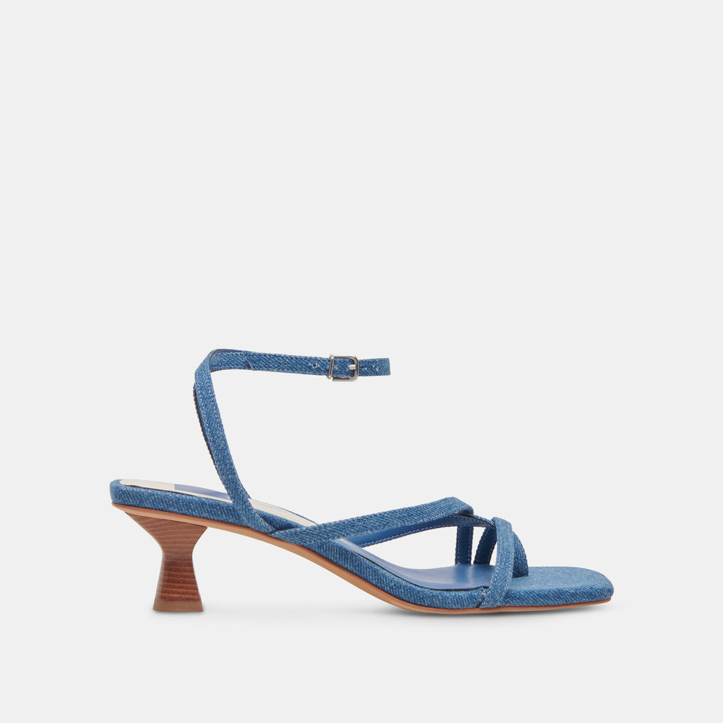 BAYLOR Heels Blue Denim | Women's Designer Blue Denim Heels– Dolce Vita 6922089431106