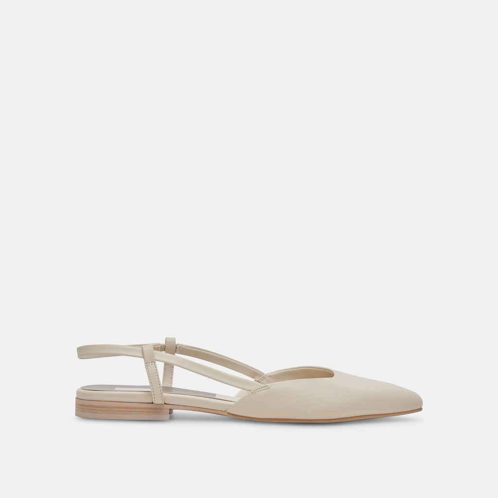 NARAH FLATS IVORY LEATHER– Dolce Vita 6943527731266