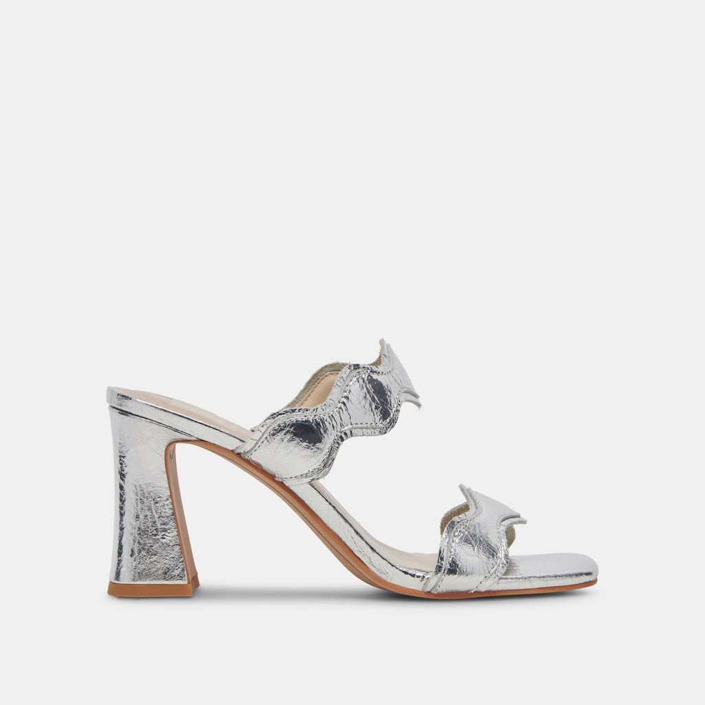 ILVA HEELS SILVER DISTRESSED LEATHER– Dolce Vita 6946750824514