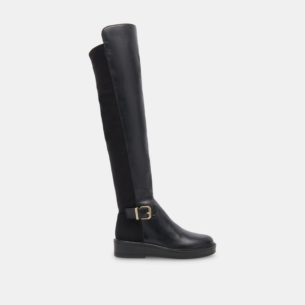 Ember Boots Black Leather | Black Leather Over-The-Knee Boots– Dolce Vita 6950764576834
