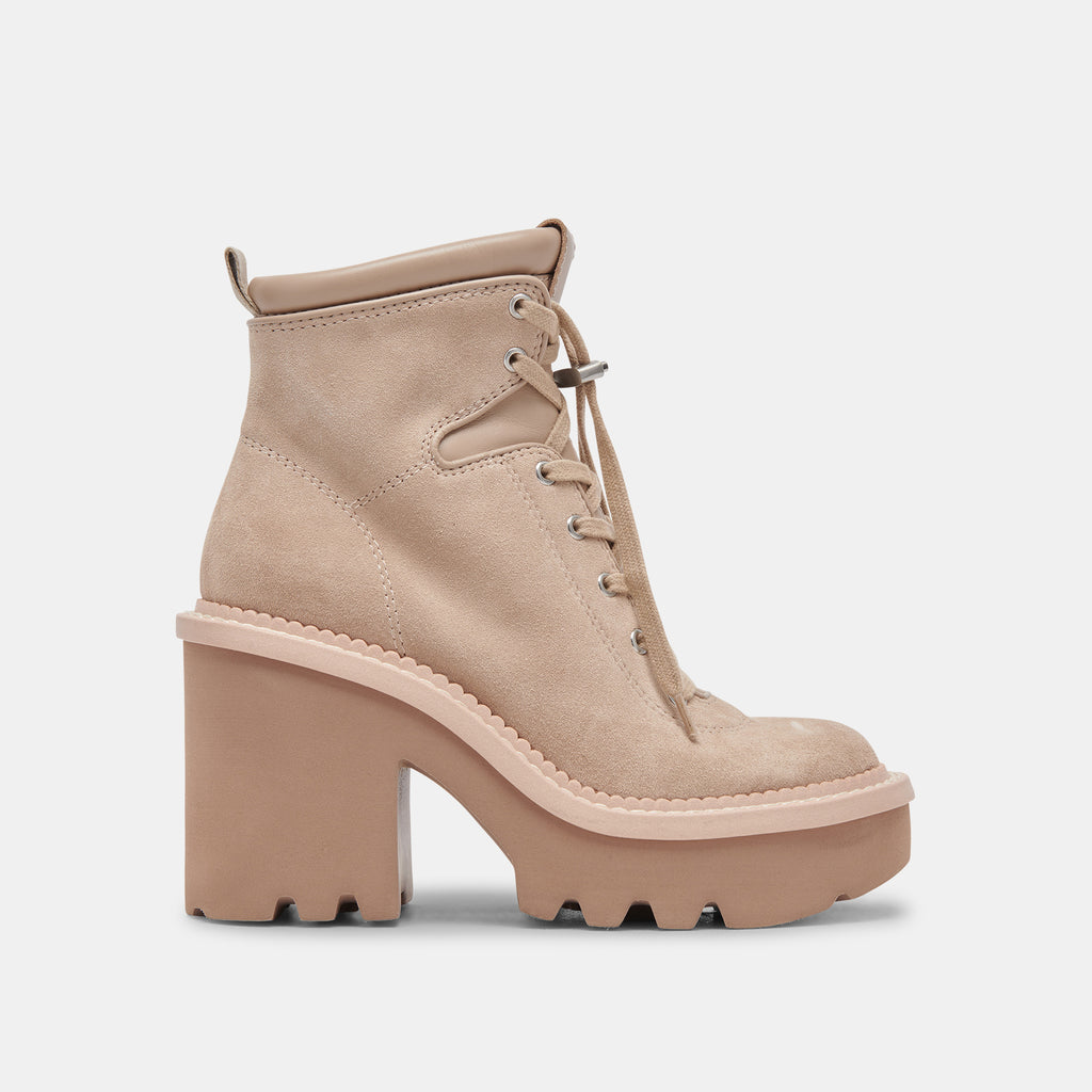 Dommie Boots Taupe Suede | Taupe Suede Winter Platform Boots– Dolce Vita 6950765068354