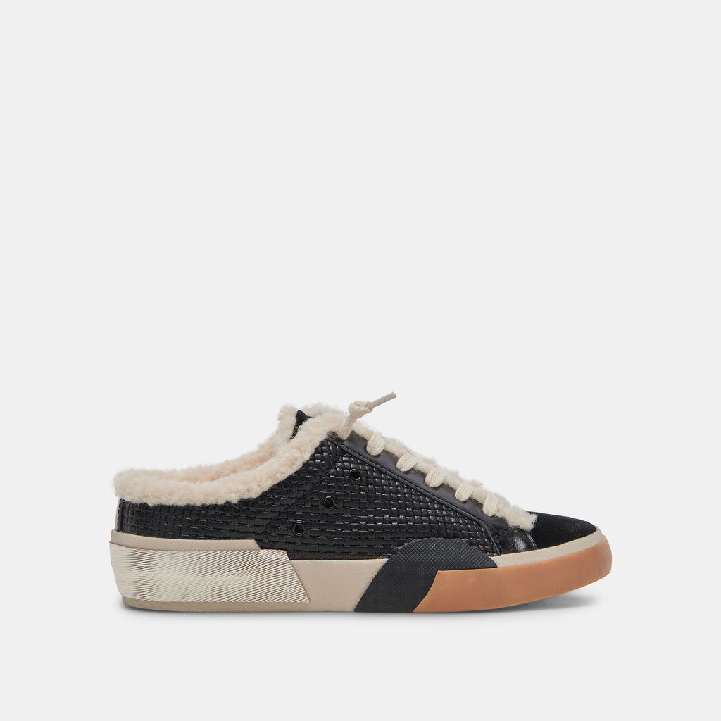 ZANTEL SNEAKERS BLACK WOVEN– Dolce Vita 6952239792194