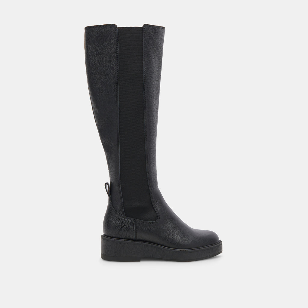 EAMON H2O Black Leather Boots | Waterproof Black Leather Boots– Dolce Vita 6952473428034