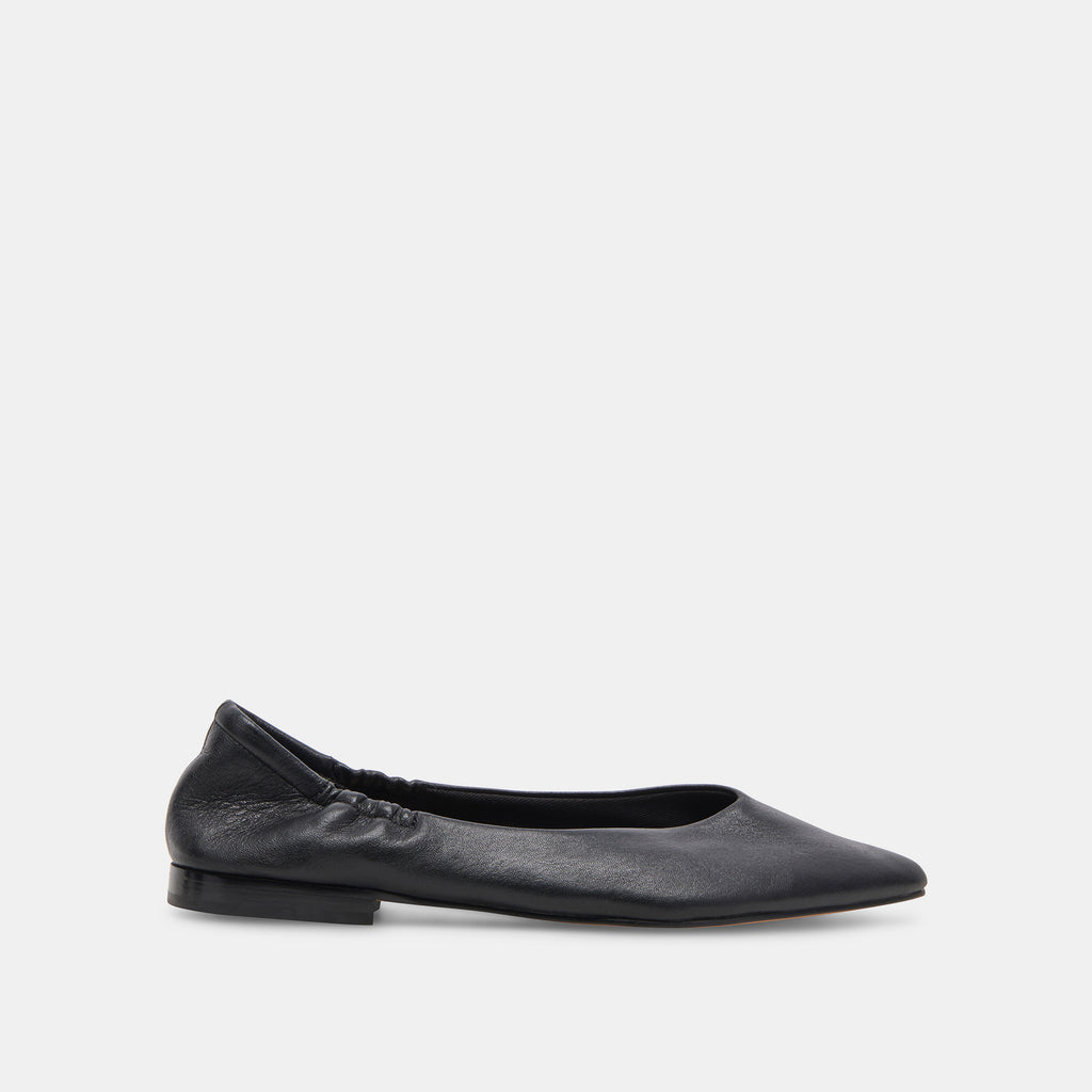 NADAV BALLET FLATS BLACK LEATHER– Dolce Vita 6973778100290