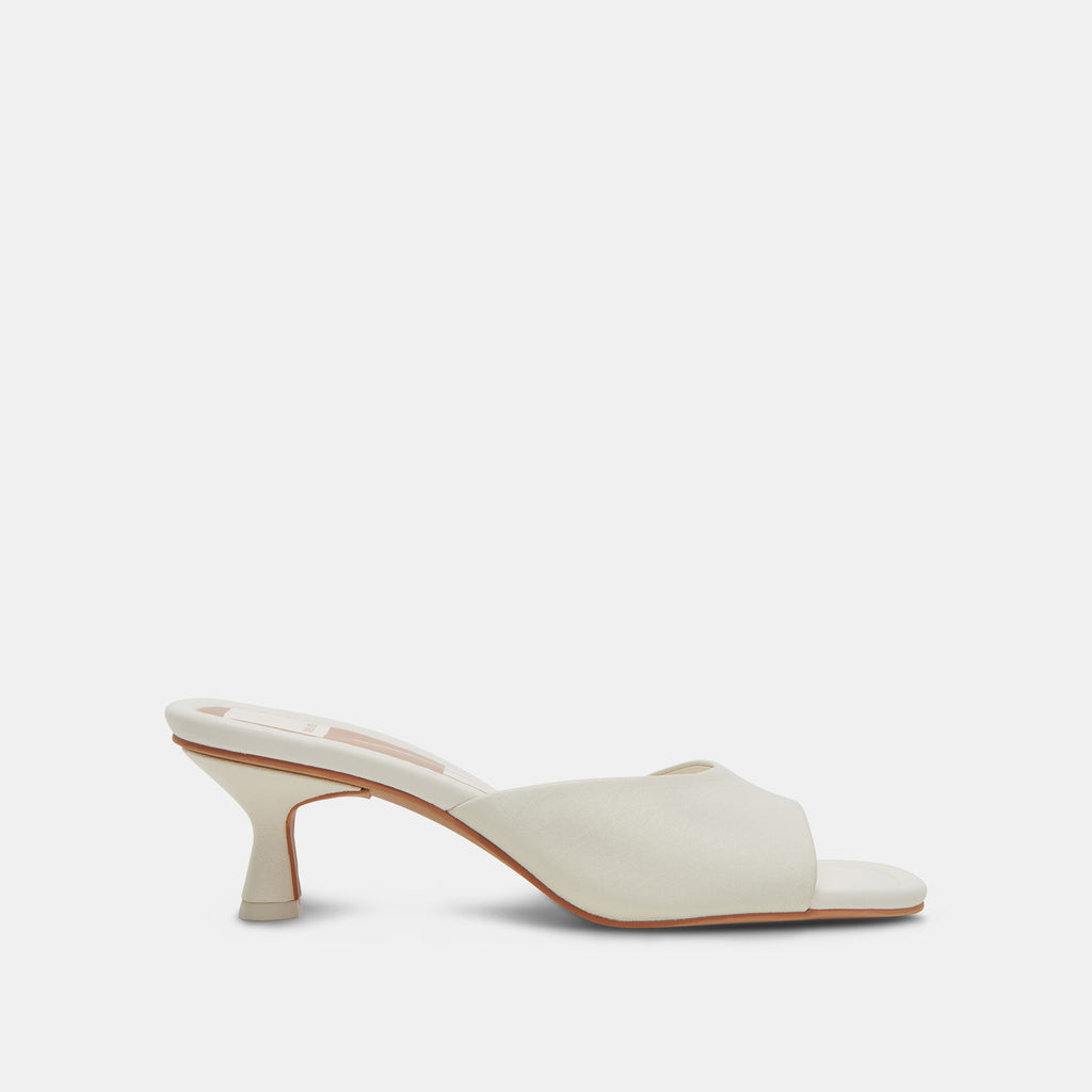 MACOY HEELS WHITE LEATHER– Dolce Vita 6975979749442