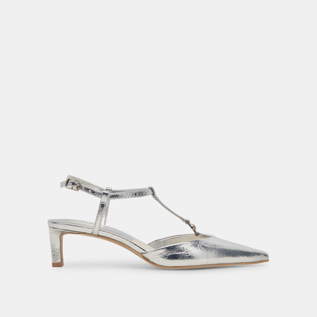 LAVON HEELS SILVER DISTRESSED LEATHER– Dolce Vita 6988668764226