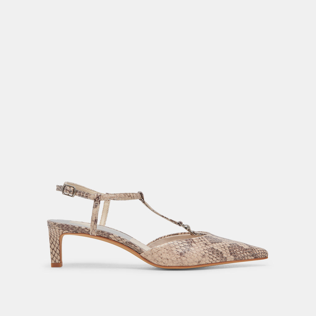 LAVON HEELS SAND SNAKE EMBOSSED– Dolce Vita 6988668829762